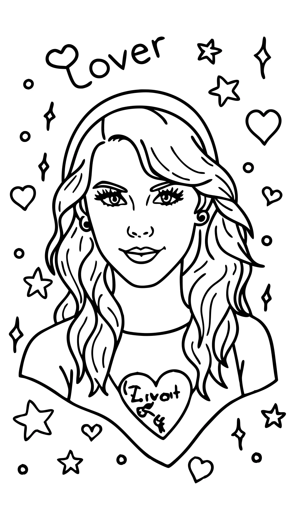 pages à colorier Taylor Swift